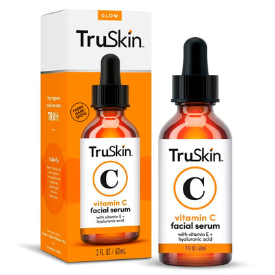 Truskin Vitamin C Face Serum – anti Aging Facial Serum with Vitamin C, Hyaluronic Acid, Vitamin E & More – Brightening Serum for Dark Spots, Even Skin Tone, Eye Area, Fine Lines & Wrinkles, 2 Fl Oz