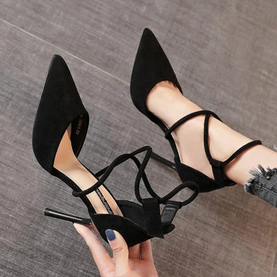 Newest Style High Heels Sexy Pumps Women Shoes 9Cm Wedding Shoes for Women Bride Shallow Pointed Single Shoes