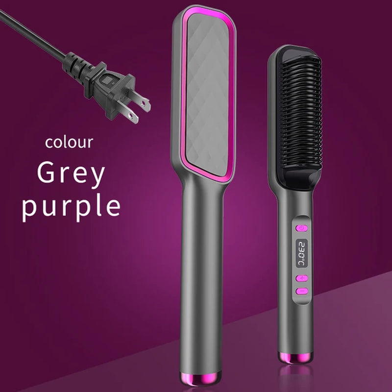 Electric Hot Multifunctional Straightener Brush