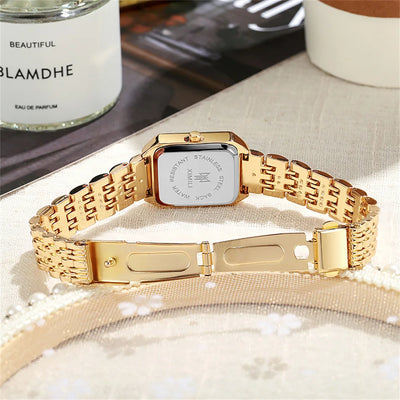 2024 New Women Watch Light Luxury Brand Stainless Steel Ladies Business Watches Female Student Fashion Quartz Wristwatches