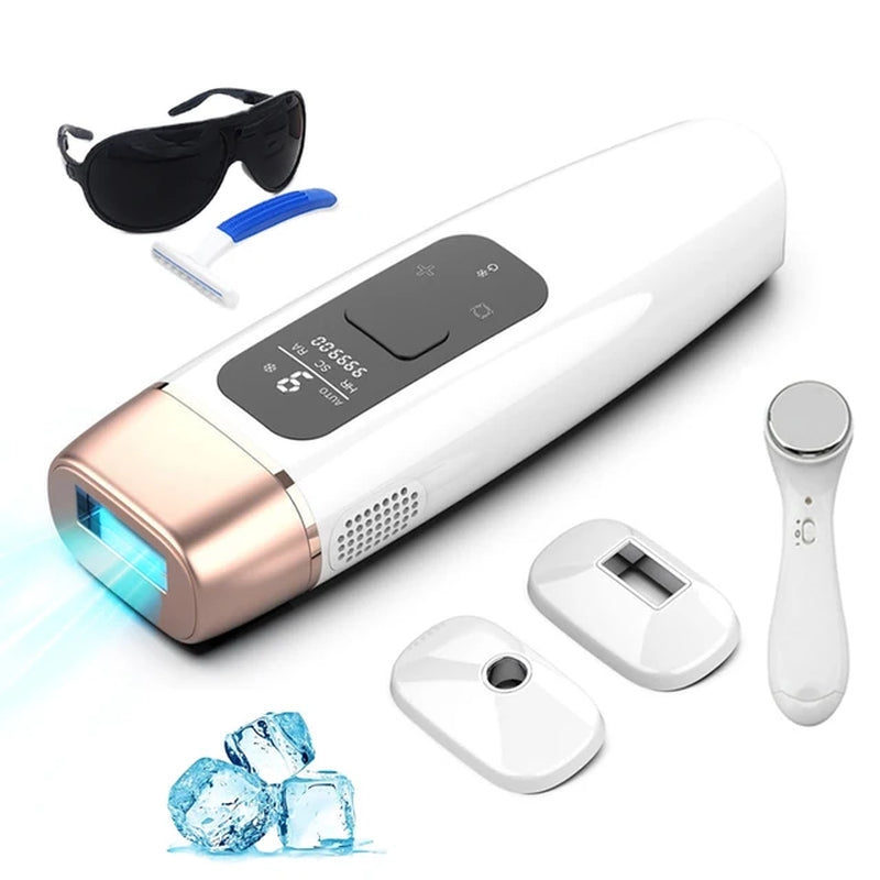 Cooling Laser Hair Removal for Women 3IN1 Rejuvenation Acne Remove 