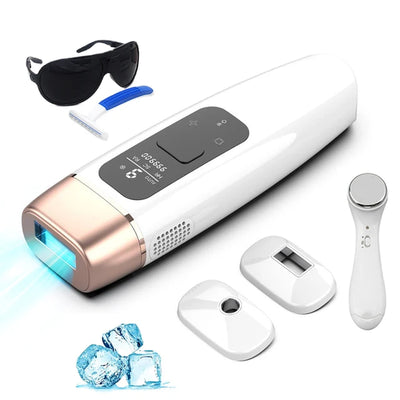 Cooling Laser Hair Removal for Women 3IN1 Rejuvenation Acne Remove 