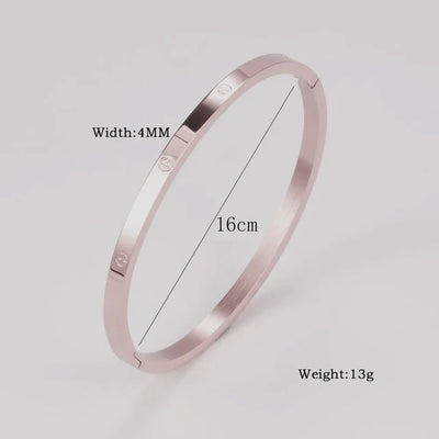 XUANHUA Stainless Steel Cuff Bracelets Bangles for Women Fashion Jewelry Charm Jewelry Accessories Crystal Bracelet Loves