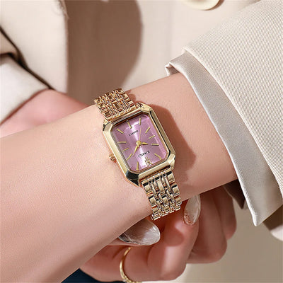 2024 New Women Watch Light Luxury Brand Stainless Steel Ladies Business Watches Female Student Fashion Quartz Wristwatches