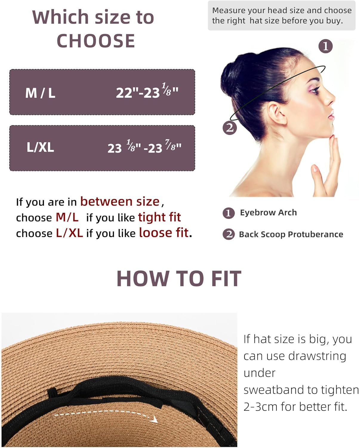 Womens Mens Wide Brim Straw Panama Hat Fedora Summer Beach Sun Hat UPF Straw Hat for Women