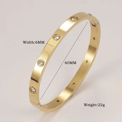 XUANHUA Stainless Steel Cuff Bracelets Bangles for Women Fashion Jewelry Charm Jewelry Accessories Crystal Bracelet Loves