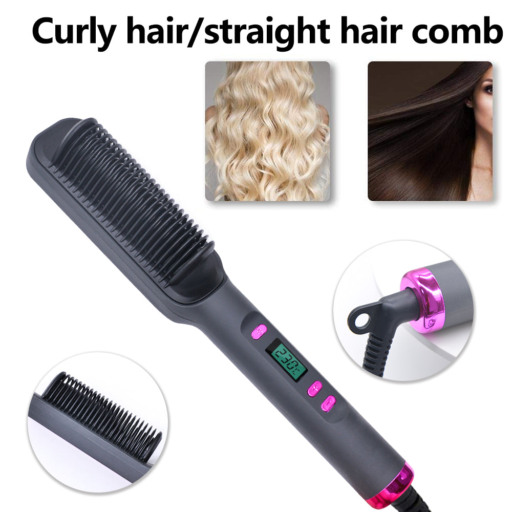 Electric Hot Multifunctional Straightener Brush