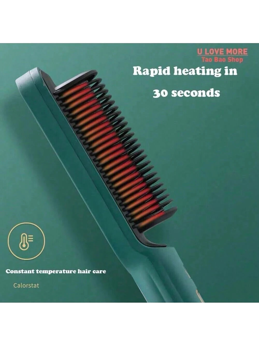 2-In-1 LCD Display Ionic Straightening and Curling Brush